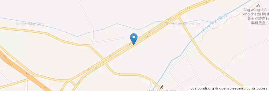 Mapa de ubicacion de 午山社区自行车租赁点 en 中国, 浙江省, 杭州市, 西湖区, 转塘街道.