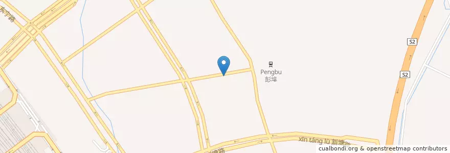 Mapa de ubicacion de 地铁支路明月桥路西南角自行车租赁点 en China, Zhejiang, Hangzhou City, Jianggan District, 笕桥街道, 彭埠街道.