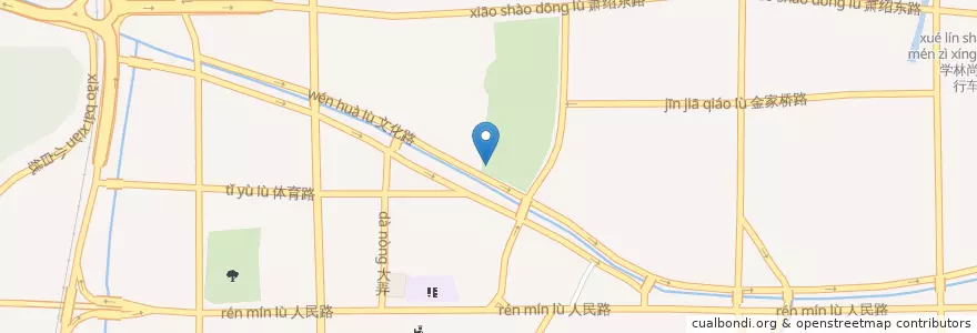 Mapa de ubicacion de 江寺公园南门自行车租赁点 en China, Zhejiang, Hangzhou City.