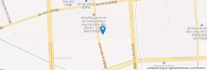 Mapa de ubicacion de 江汉路公交中心站自行车租赁点 en China, Zhejiang, Hangzhou City, Binjiang District, 西兴街道.