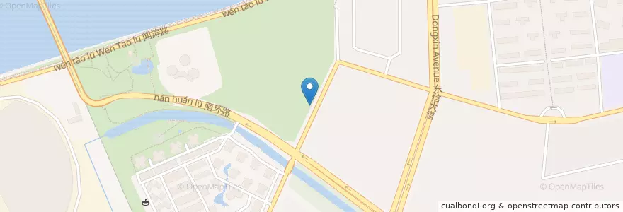 Mapa de ubicacion de 西环路江南大道西北自行车租赁点 en China, Zhejiang, Hangzhou City, Binjiang District, 浦沿街道.