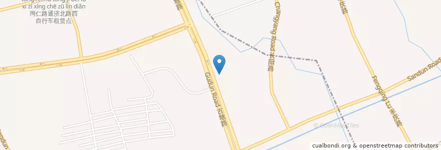 Mapa de ubicacion de 锦绣路古墩路口自行车租赁租赁点 en Chine, Zhejiang, Hangzhou, District De Gongshu, 祥符街道.
