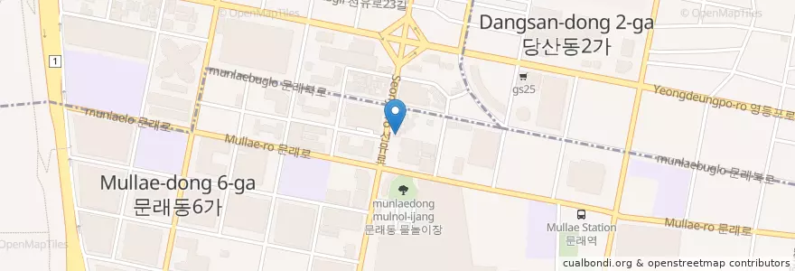 Mapa de ubicacion de 상하이궁 en 대한민국, 서울, 영등포구.