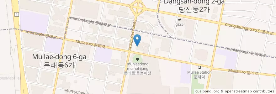 Mapa de ubicacion de 메종드포 en Zuid-Korea, Seoel, 영등포구, 문래동.