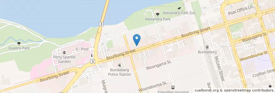 Mapa de ubicacion de Pizza Capers en أستراليا, كوينزلاند, Bundaberg Region.