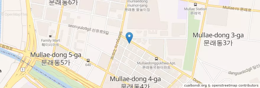 Mapa de ubicacion de 연세의원 en كوريا الجنوبية, سول, 문래동.