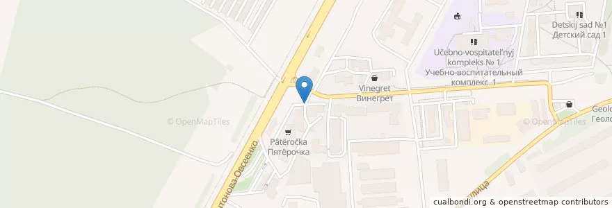 Mapa de ubicacion de Вода артезианская en Rusia, Distrito Federal Central, Óblast De Vorónezh, Городской Округ Воронеж.