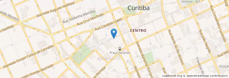 Mapa de ubicacion de Bar Mignon en برزیل, منطقه جنوب برزیل, پارانا, Região Geográfica Intermediária De Curitiba, Região Metropolitana De Curitiba, Microrregião De Curitiba, کوریتیبا.