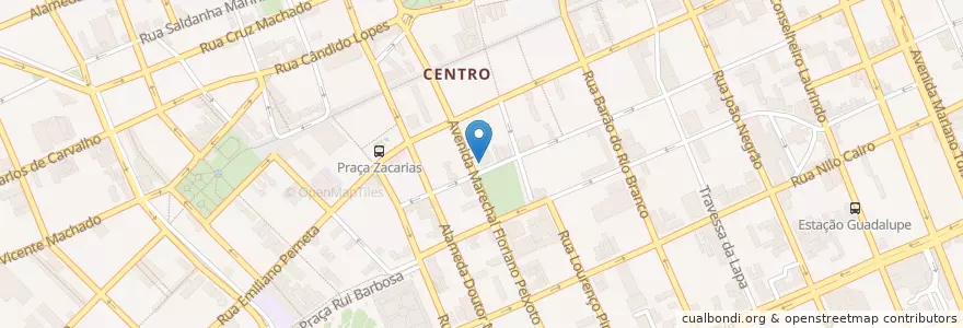Mapa de ubicacion de Caixa Econômica Federal - Ag Carlos Gomes en 브라질, 남부지방, 파라나, Região Geográfica Intermediária De Curitiba, Região Metropolitana De Curitiba, Microrregião De Curitiba, 쿠리치바.