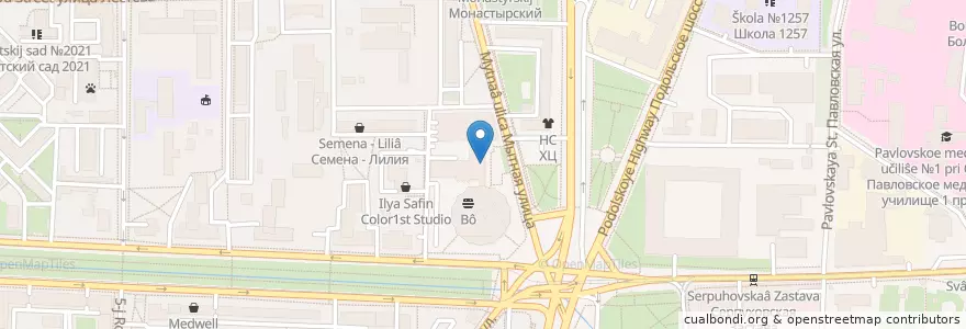 Mapa de ubicacion de Федя, дичь! en Rússia, Distrito Federal Central, Москва, Южный Административный Округ, Даниловский Район.