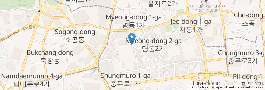 Mapa de ubicacion de 레드썬 (REDSUN) en Coreia Do Sul, Seul, 명동.