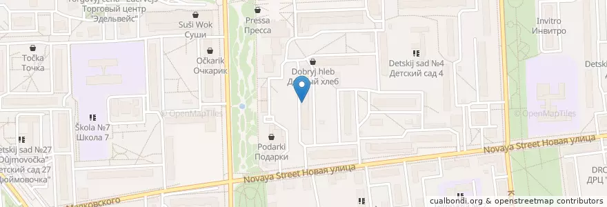 Mapa de ubicacion de Поликлиника №4 en 俄罗斯/俄羅斯, Центральный Федеральный Округ, 莫斯科州, Городской Округ Балашиха.