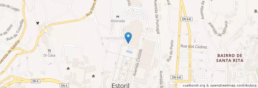 Mapa de ubicacion de Estoril Mandarim en Portugal, Aire Métropolitaine De Lisbonne, Lisbonne, Grande Lisboa, Cascais, Cascais E Estoril.