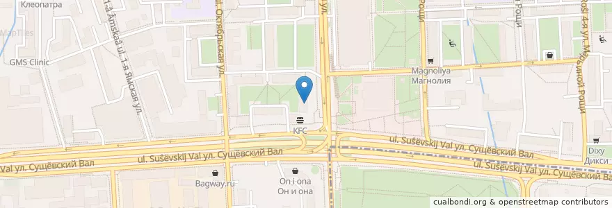 Mapa de ubicacion de ВТБ en Rusia, Distrito Federal Central, Москва, Северо-Восточный Административный Округ, Район Марьина Роща.