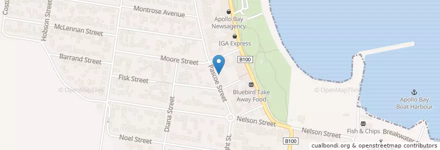 Mapa de ubicacion de Thaihouse en Australien, Victoria, Shire Of Colac Otway.