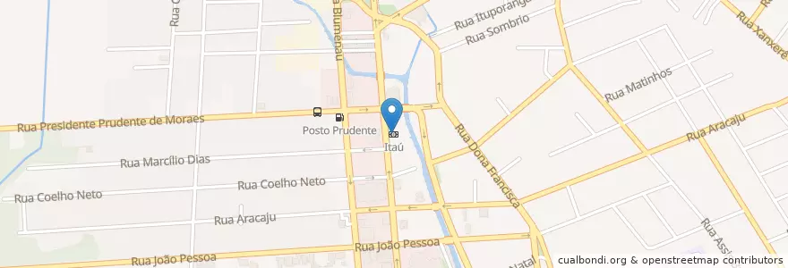 Mapa de ubicacion de Itaú en برزیل, منطقه جنوب برزیل, سانتا کاتارینا, Região Geográfica Intermediária De Joinville, Microrregião De Joinville, Joinville.