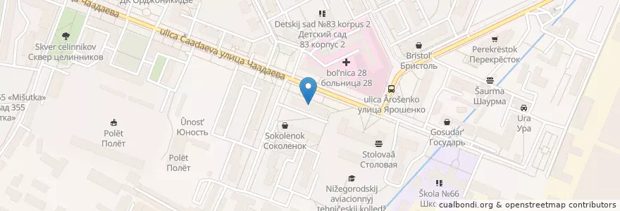 Mapa de ubicacion de Участковый пунк полиции №5 en Russia, Volga Federal District, Nizhny Novgorod Oblast, Nizhny Novgorod.
