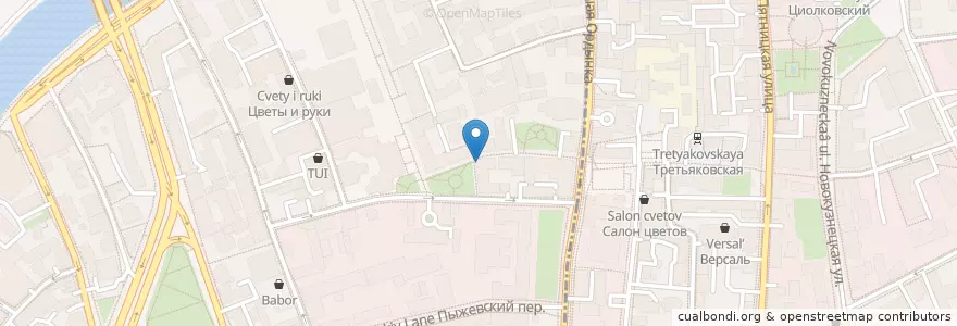 Mapa de ubicacion de Viani en Rusya Federasyonu, Центральный Федеральный Округ, Москва, Центральный Административный Округ, Район Якиманка.