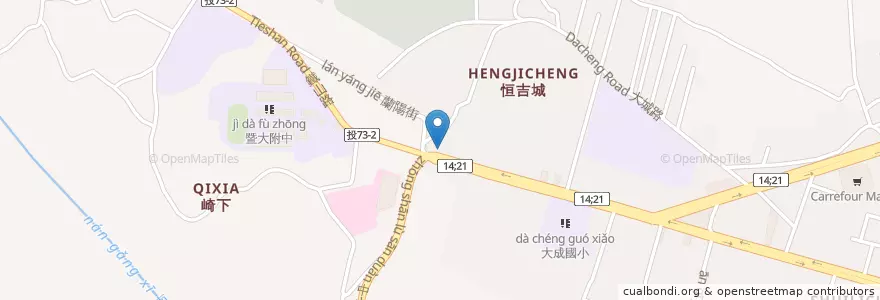 Mapa de ubicacion de 崎下站 en 臺灣, 臺灣省, 南投縣, 埔里鎮.