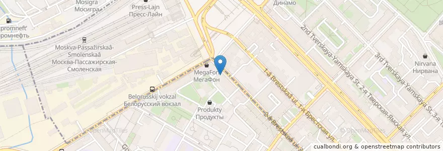 Mapa de ubicacion de Столички en Russia, Distretto Federale Centrale, Москва, Центральный Административный Округ, Тверской Район.