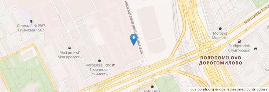 Mapa de ubicacion de Атлас en Russia, Distretto Federale Centrale, Москва, Западный Административный Округ, Район Дорогомилово.