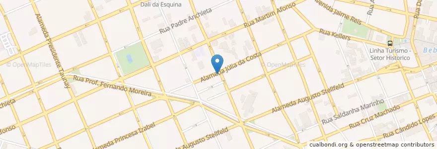 Mapa de ubicacion de O Pensador en Brazil, South Region, Paraná, Região Geográfica Intermediária De Curitiba, Região Metropolitana De Curitiba, Microrregião De Curitiba, Curitiba.