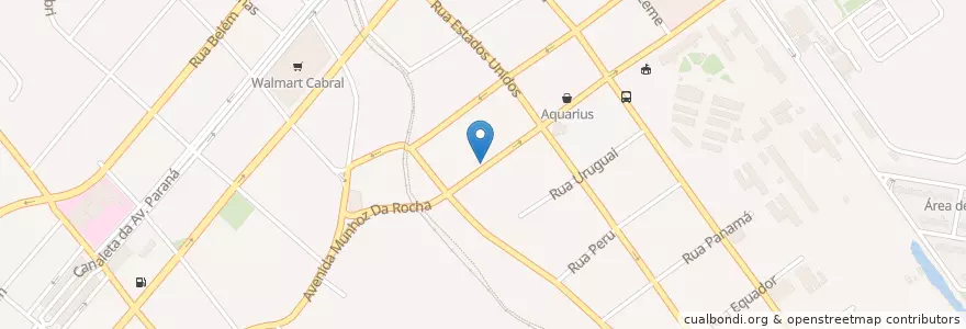 Mapa de ubicacion de Caixa Econômica Federal - Ag Bacacheri en Brasile, Regione Sud, Paraná, Região Geográfica Intermediária De Curitiba, Região Metropolitana De Curitiba, Microrregião De Curitiba, Curitiba.