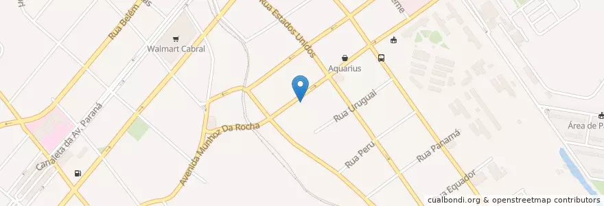 Mapa de ubicacion de Nissei en ブラジル, 南部地域, パラナ, Região Geográfica Intermediária De Curitiba, Região Metropolitana De Curitiba, Microrregião De Curitiba, クリチバ.