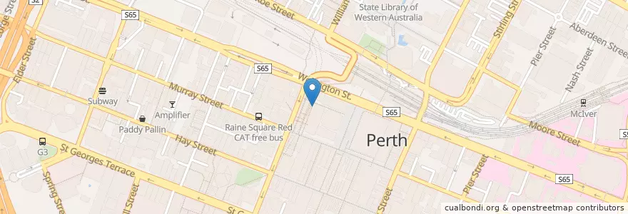 Mapa de ubicacion de Max + Sons en Avustralya, Western Australia, City Of Perth.