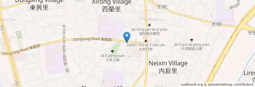 Mapa de ubicacion de 華南商業銀行 en 臺灣, 臺中市, 大里區.