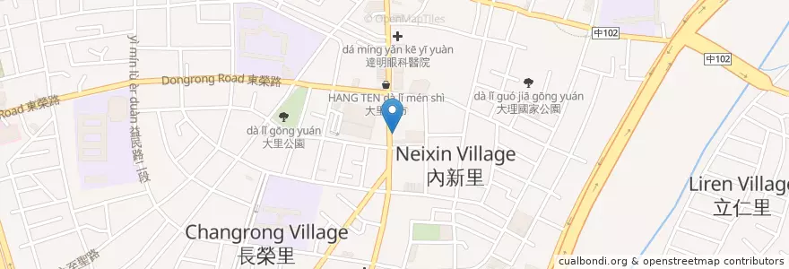 Mapa de ubicacion de 好樂迪KTV en Taiwan, Taichung, Dali.