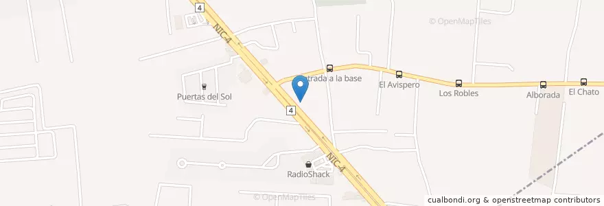 Mapa de ubicacion de La Terraza Café en نيكاراجوا, Departamento De Managua, Managua (Municipio).