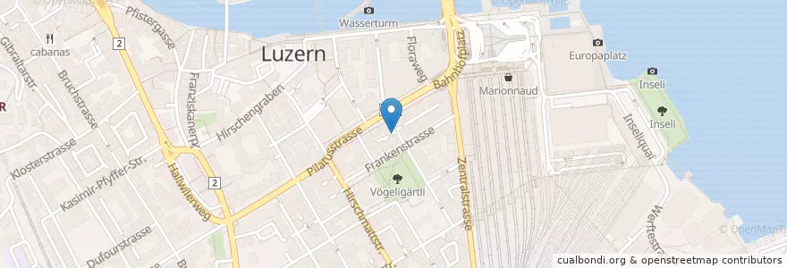 Mapa de ubicacion de dean&david en Schweiz/Suisse/Svizzera/Svizra, Luzern, Luzern.