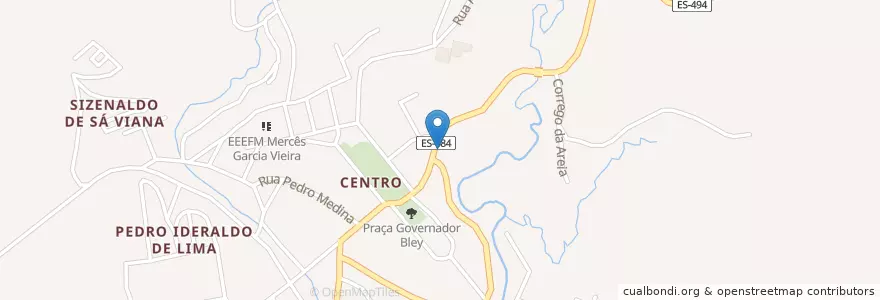 Mapa de ubicacion de CE Céu Azul en Brasilien, Südosten, Espírito Santo, Região Geográfica Intermediária De Cachoeiro De Itapemirim, Microrregião Cachoeiro De Itapemirim, São José Do Calçado.