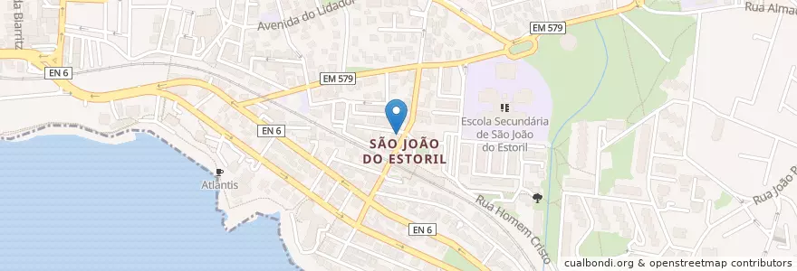 Mapa de ubicacion de Churrasqueira O Reis en Portugal, Metropolregion Lissabon, Lissabon, Großraum Lissabon, Cascais, Cascais E Estoril.