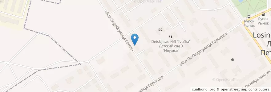Mapa de ubicacion de Отделение связи №141151 en Rússia, Distrito Federal Central, Oblast De Moscou, Городской Округ Лосино-Петровский.