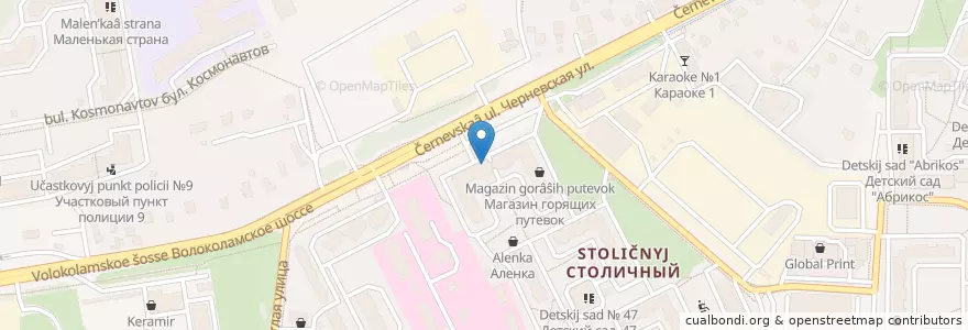 Mapa de ubicacion de Эвалар en Rusia, Distrito Federal Central, Óblast De Moscú, Городской Округ Красногорск.