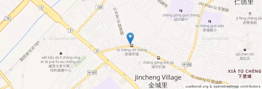 Mapa de ubicacion de 楊文澤小兒科診所 en Тайвань, Тайчжун, 大里區.