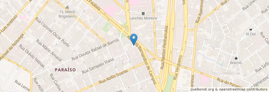 Mapa de ubicacion de Itaú en ブラジル, 南東部地域, サンパウロ, Região Geográfica Intermediária De São Paulo, Região Metropolitana De São Paulo, Região Imediata De São Paulo, サンパウロ.