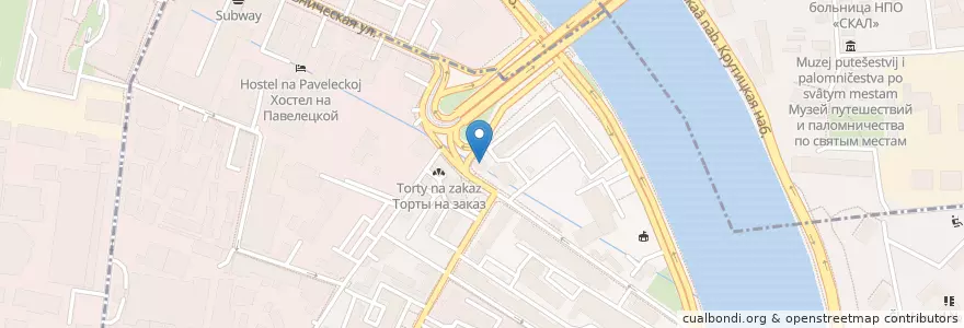 Mapa de ubicacion de МантыБар en Russie, District Fédéral Central, Moscou, Южный Административный Округ, Центральный Административный Округ, Даниловский Район.