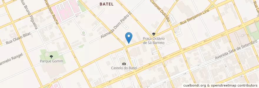 Mapa de ubicacion de Domino's Pizza en Brasilien, Süden, Paraná, Região Geográfica Intermediária De Curitiba, Região Metropolitana De Curitiba, Microrregião De Curitiba, Curitiba.