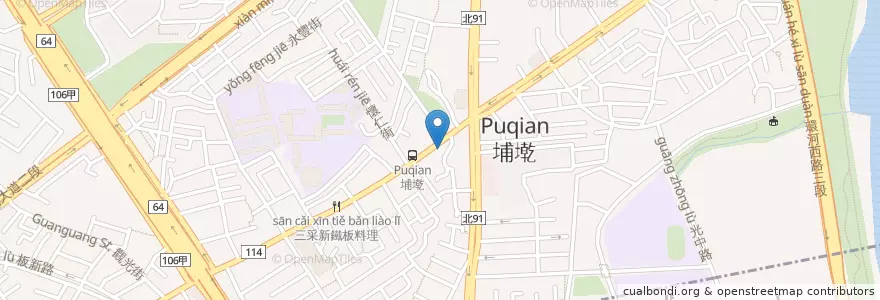 Mapa de ubicacion de 德一診所 en Taiwan, New Taipei, Banqiao District.