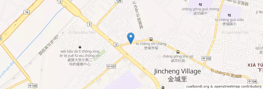 Mapa de ubicacion de 包狀元手工包子饅頭店 en Taiwan, Taichung, 大里區.