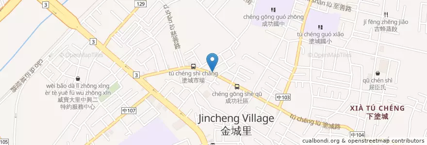Mapa de ubicacion de 新欣牙醫診所 en تايوان, تاي شانغ, 大里區.