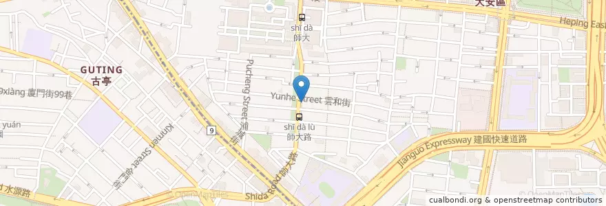 Mapa de ubicacion de 黃禎憲皮膚科診所 en تايوان, تايبيه الجديدة, تايبيه, 大安區.
