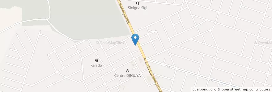 Mapa de ubicacion de Kiosque Watinoma en بوركينا فاسو, ارتفاع أحواض, Houet.