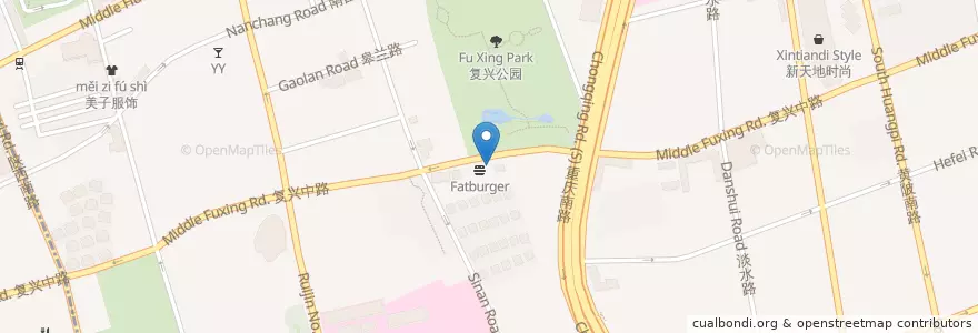 Mapa de ubicacion de Boxing Cat Craft Beer Bar en China, Shanghái, Huangpu.
