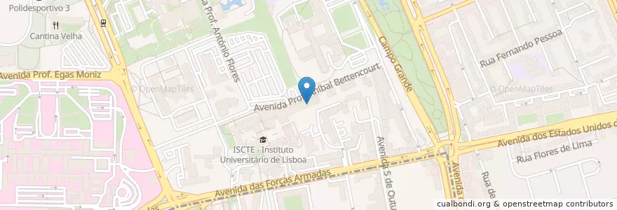 Mapa de ubicacion de Bar do ICS en ポルトガル, Área Metropolitana De Lisboa, Lisboa, Grande Lisboa, リスボン.