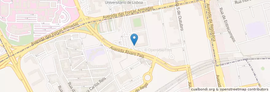 Mapa de ubicacion de ELE Universidad de Salamanca en Portugal, Aire Métropolitaine De Lisbonne, Lisbonne, Grande Lisboa, Lisbonne, Avenidas Novas.