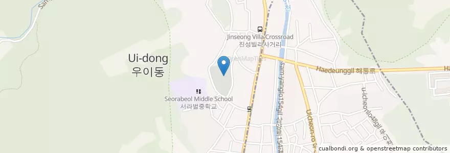Mapa de ubicacion de 여운형 선생묘소 en 韩国/南韓, 首尔, 江北區, 우이동.